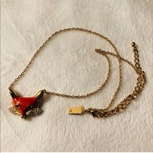 “into the woods” fox necklace